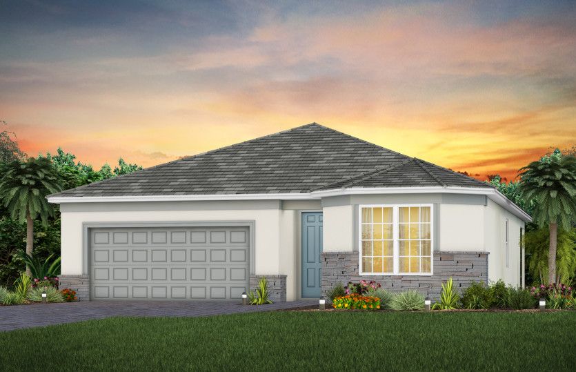 Cedar Exterior FM2 with Stone