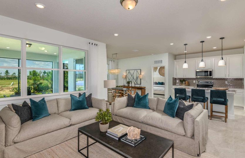 Open-Concept Gathering Room and Kitchen