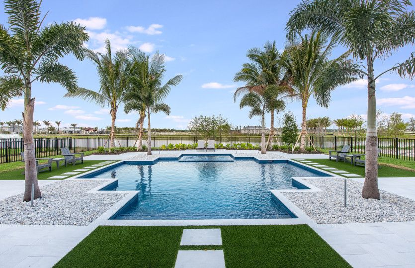 Backyard with Lake Views