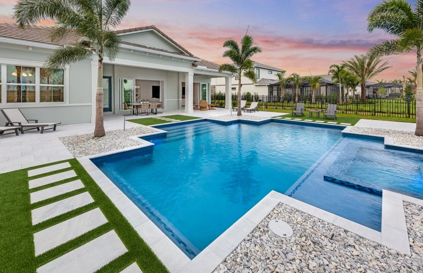 Backyard Pool and Spa