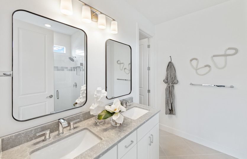 Owner's Bathroom with Dual Vanities