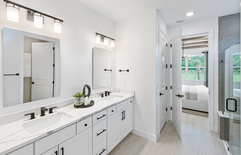 Owner's Bathroom with Dual Vanities