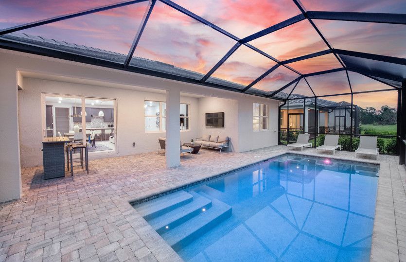 Optional screened-in pool