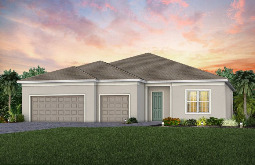 Exterior FM1 with 3rd car garage option