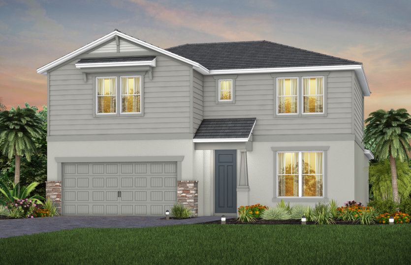 Exterior C1 with optional stone detailing