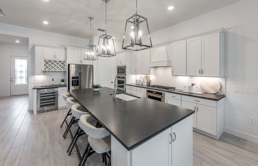 Kitchen with Stainless Steel Appliances and Large Center Island