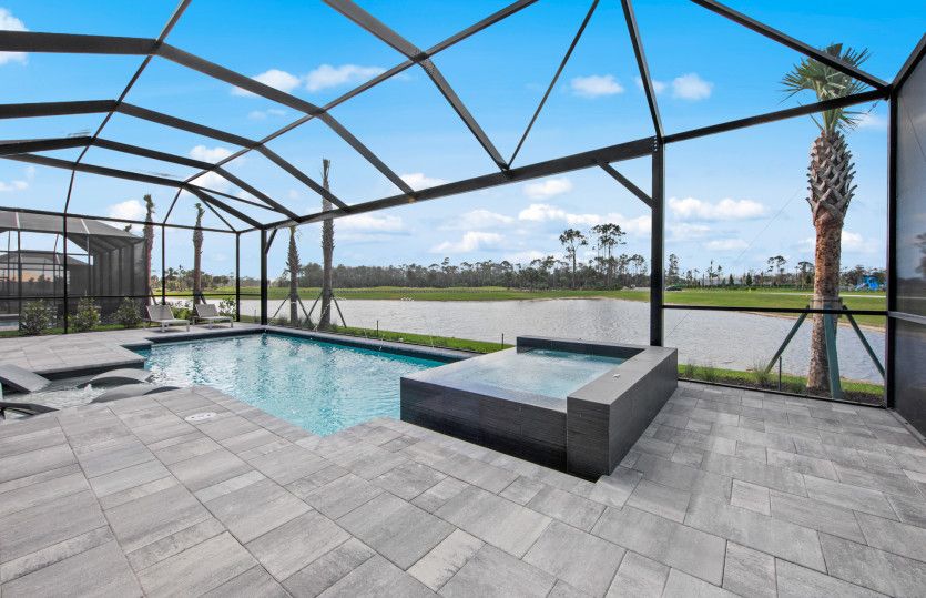 Screened-In Pool and Spa
