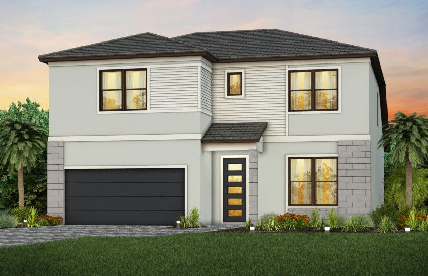 Whitestone Exterior MD1 with Stone