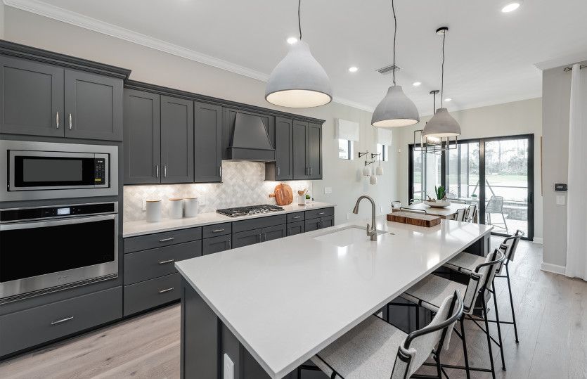 Large kitchen island
