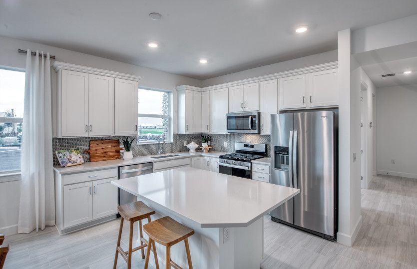 Open kitchen with designer finishes