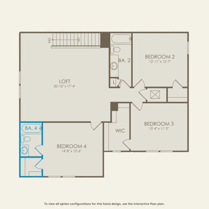 Second Floor 5 br / 4 ba