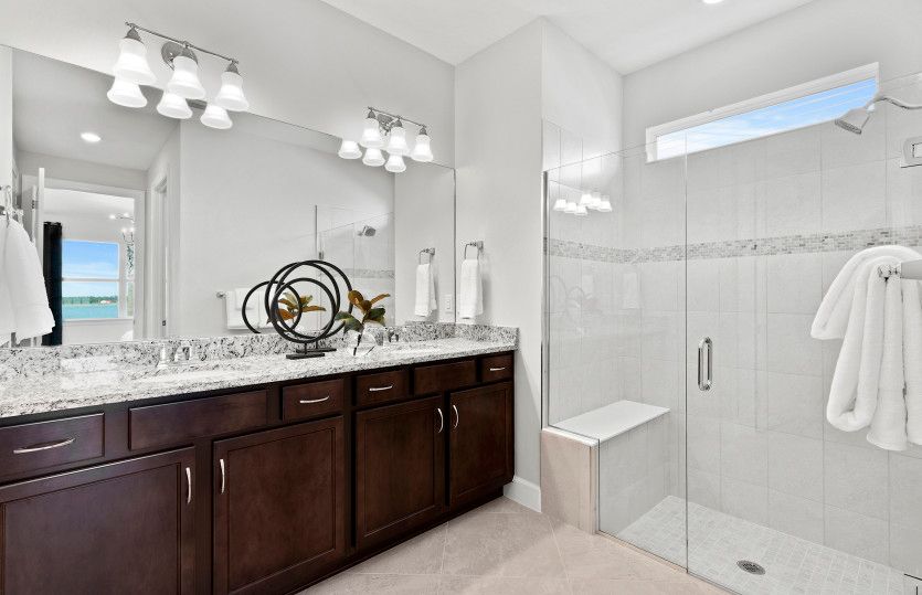 Owner's Bath with Dual Sink Vanity