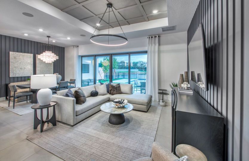 Open Gathering Room and Connected Cafe