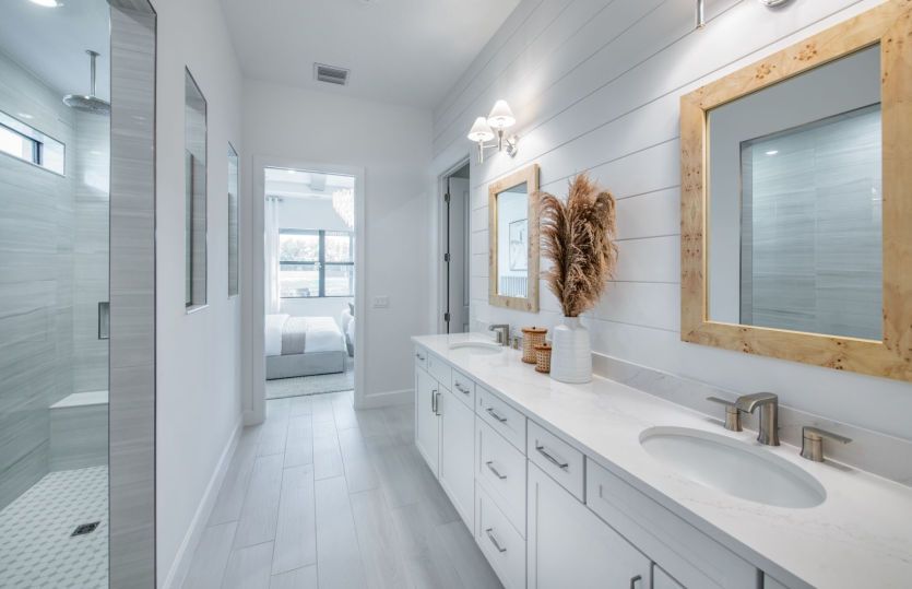 Owner's Bathroom with Dual Vanities