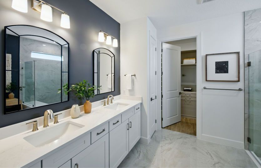 Owner's Bathroom with Dual Vanities
