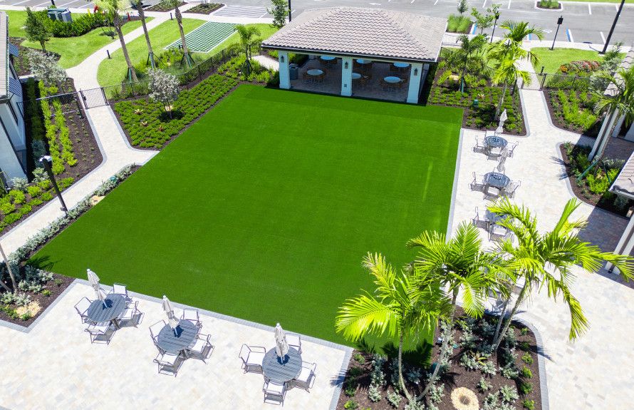 Turf Lawn and Party Pavilion