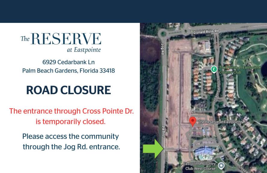 Access Community from Jog Rd