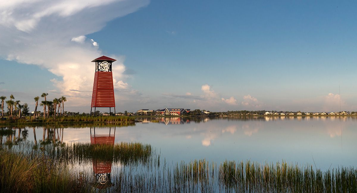 Lake Babcock and Innovation Tower