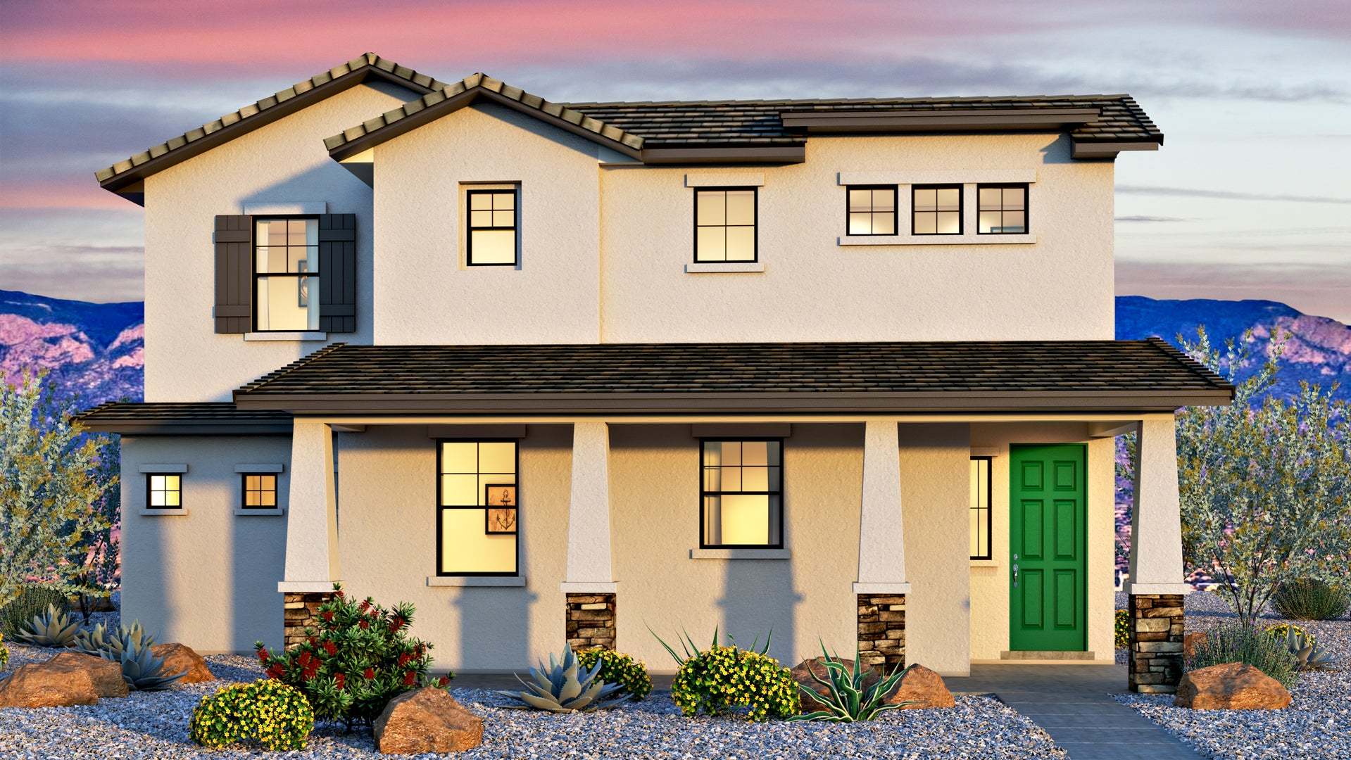 Exterior:Craftsman Elevation