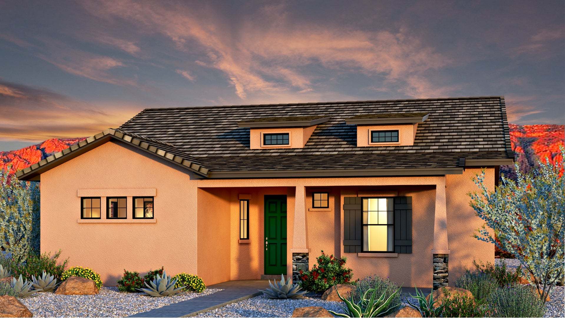 Exterior:Craftsman Elevaton