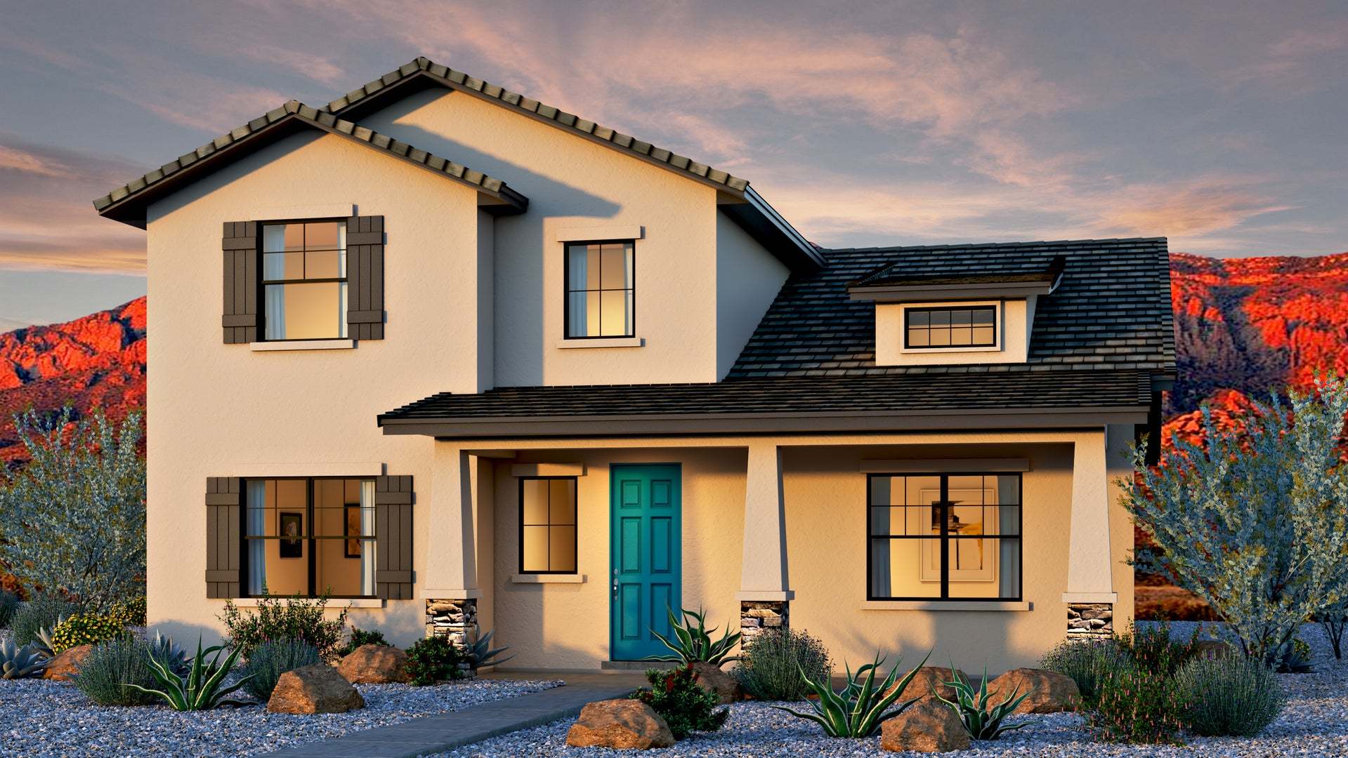 Exterior:Craftsman Elevation