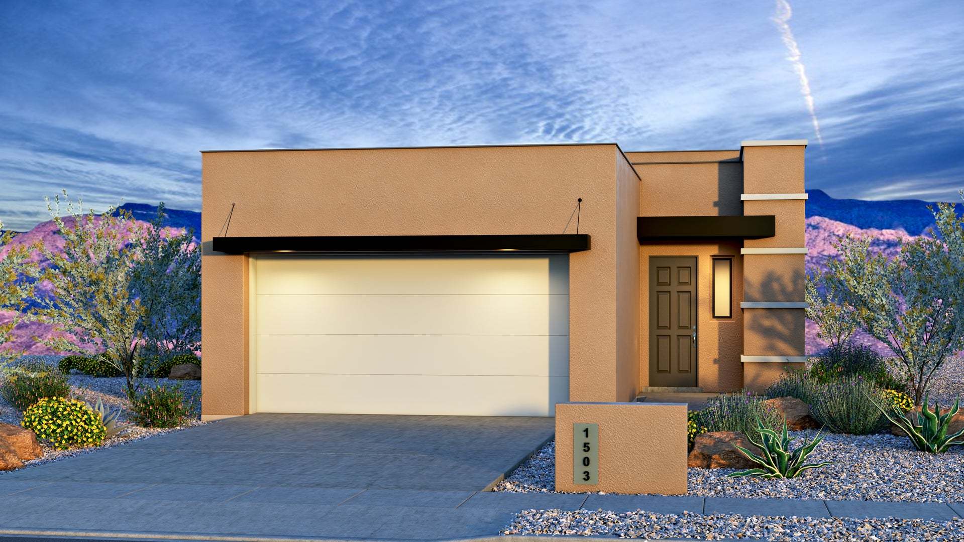 Exterior:Contemporary Elevation