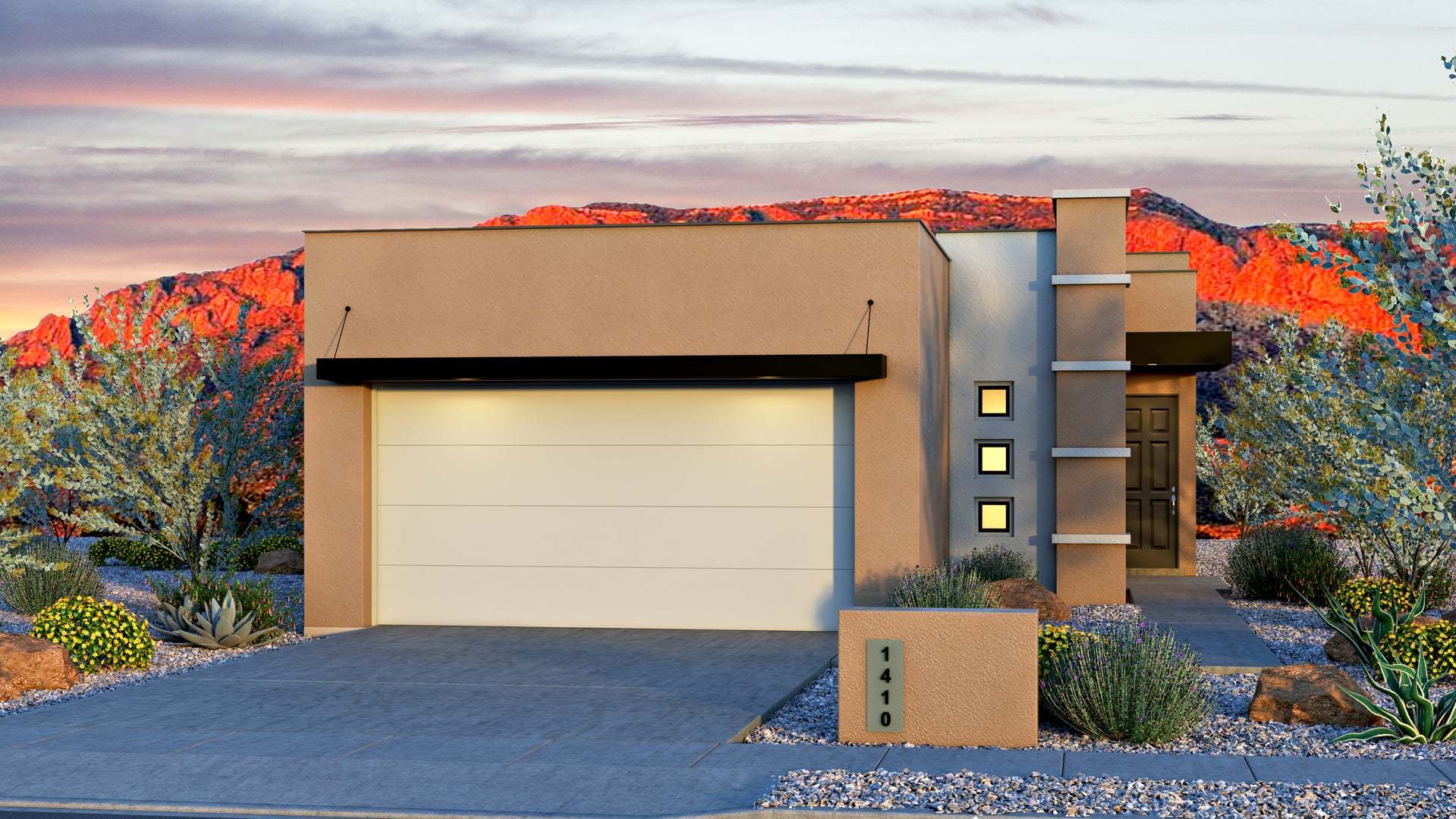 Exterior:Contemporary Elevation