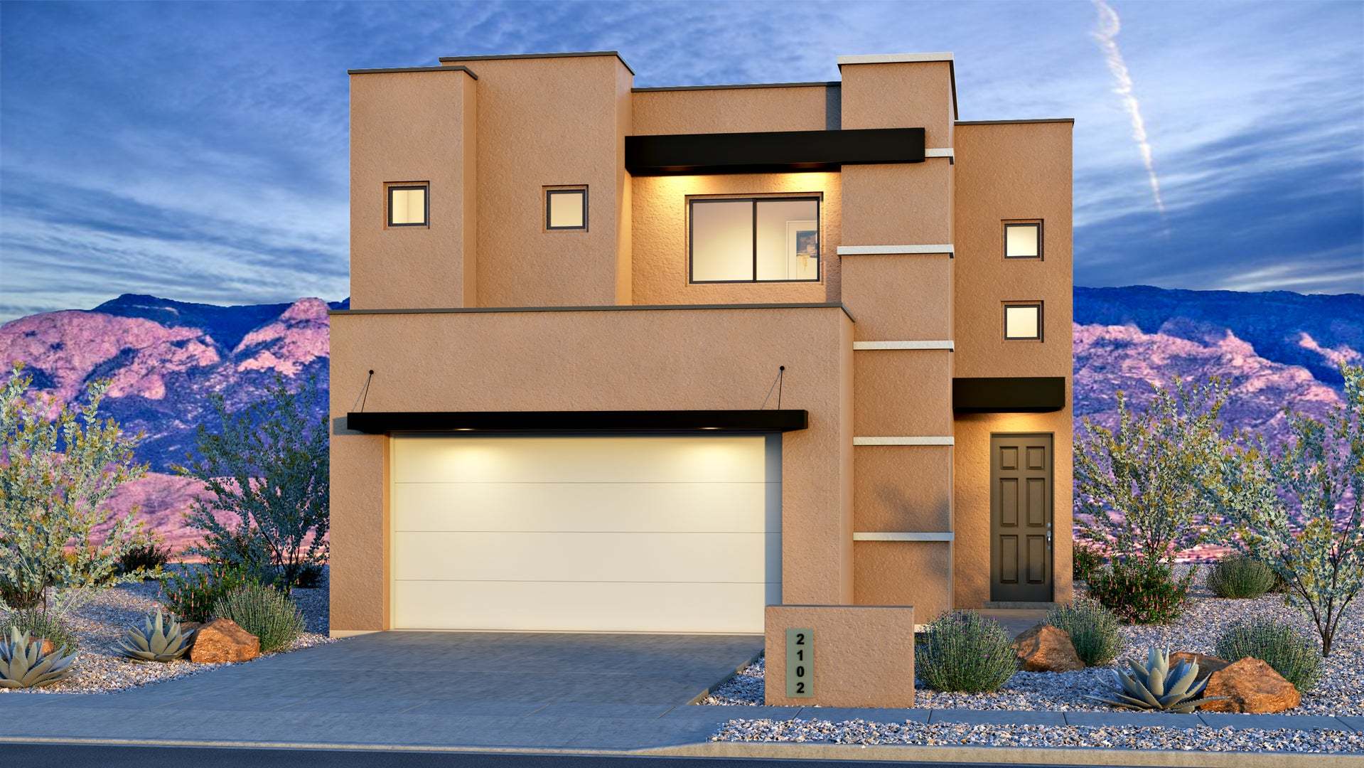 Exterior:Contemporary Elevation