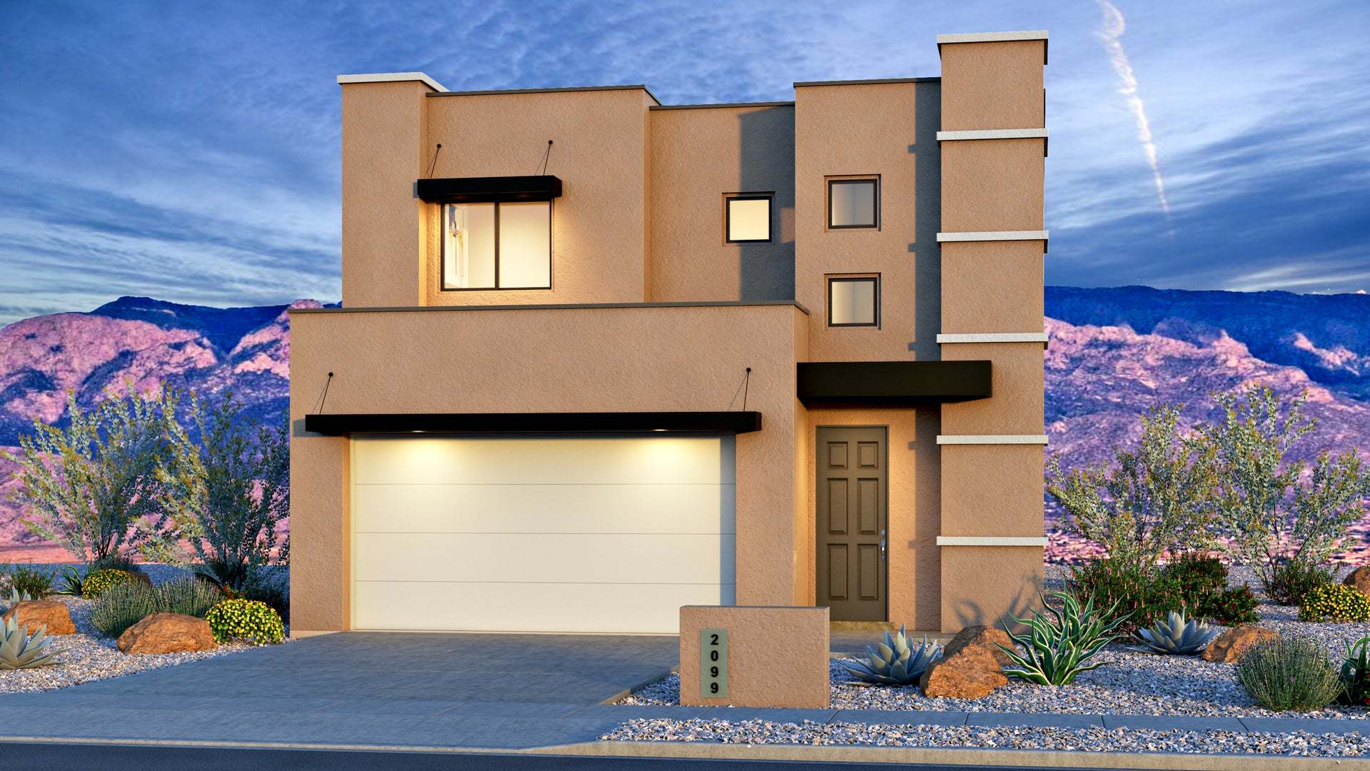 Exterior:Contemporary Elevation