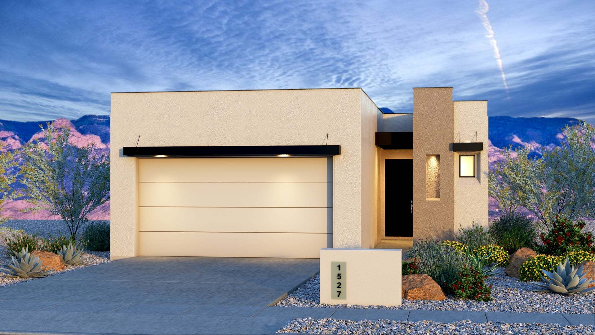 Exterior:Contemporary Elevation