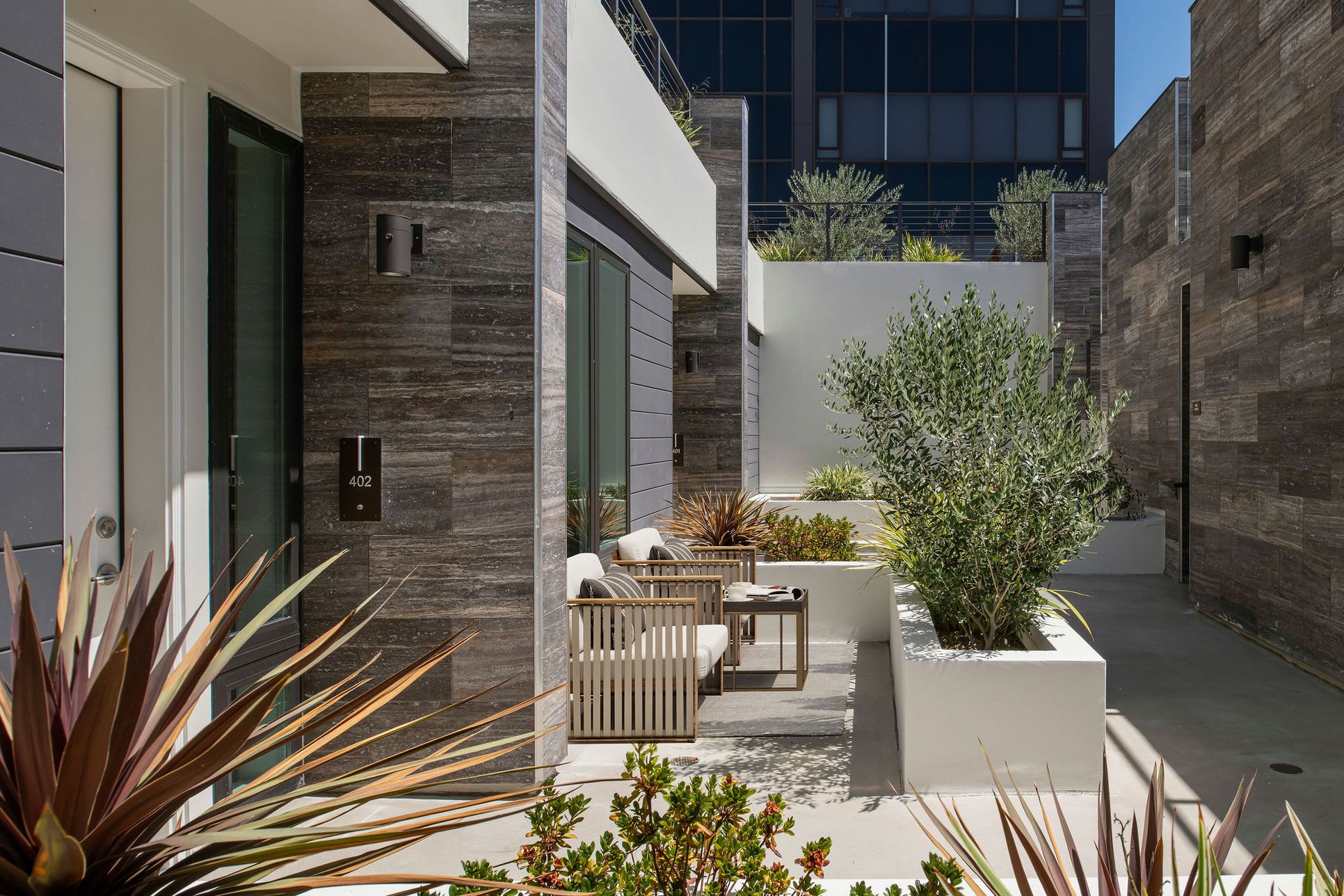 The Collection At 380 Cordova:Private Patio in Atrium