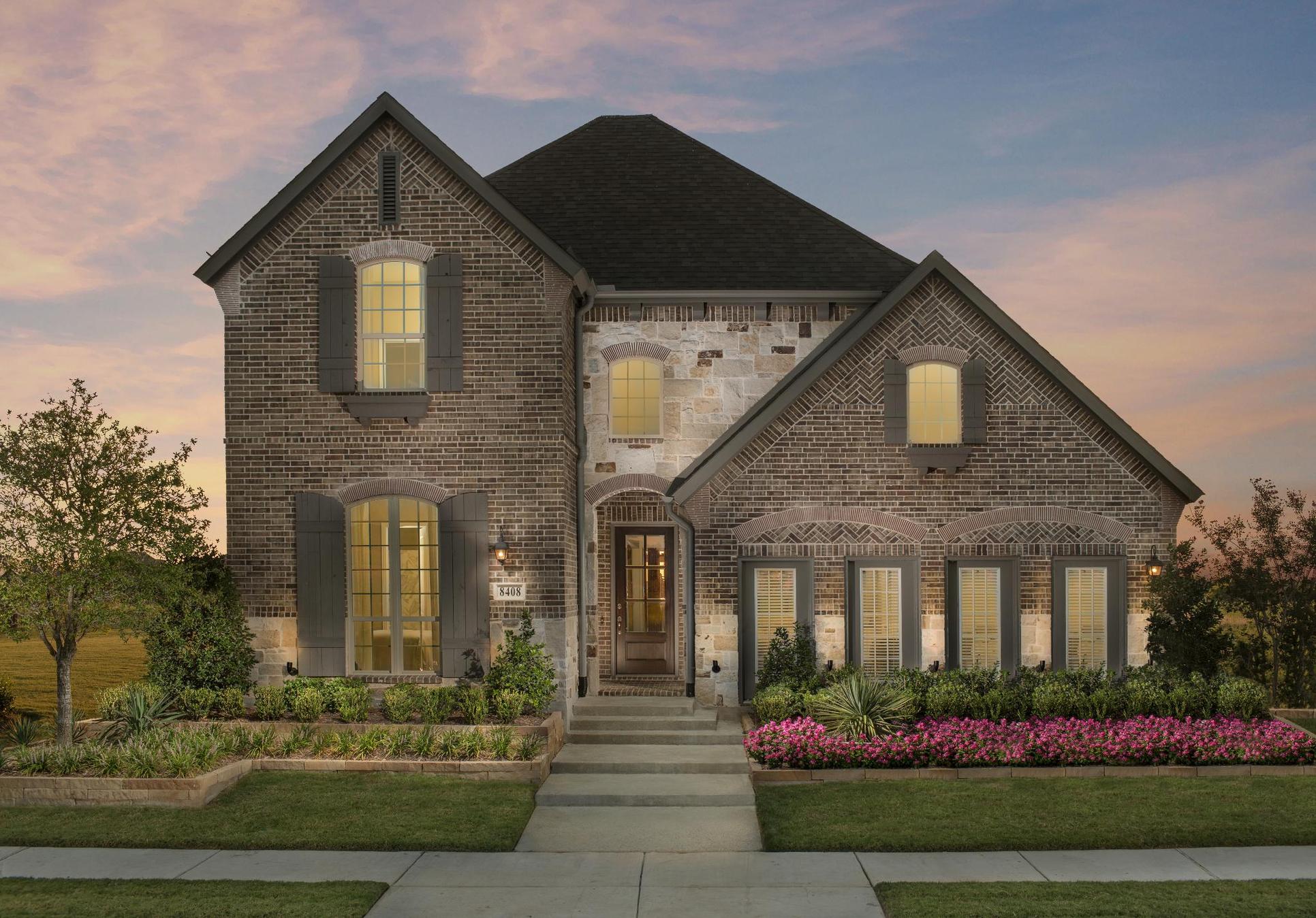 The Tribute Westbury Model Plan 1163 Front Elevation by American Legend Homes