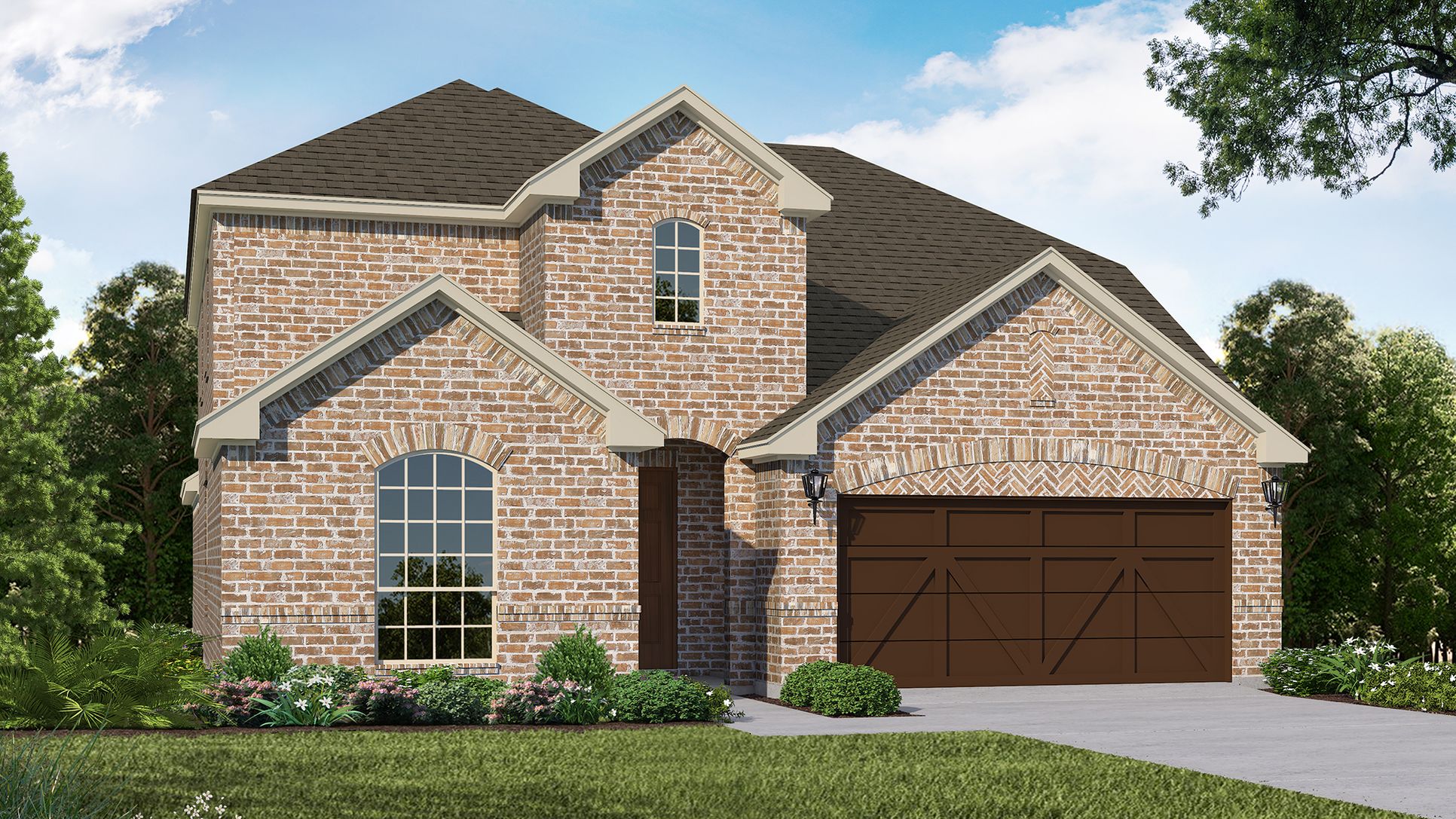 Exterior:Plan 1525 Elevation A by American Legend Homes