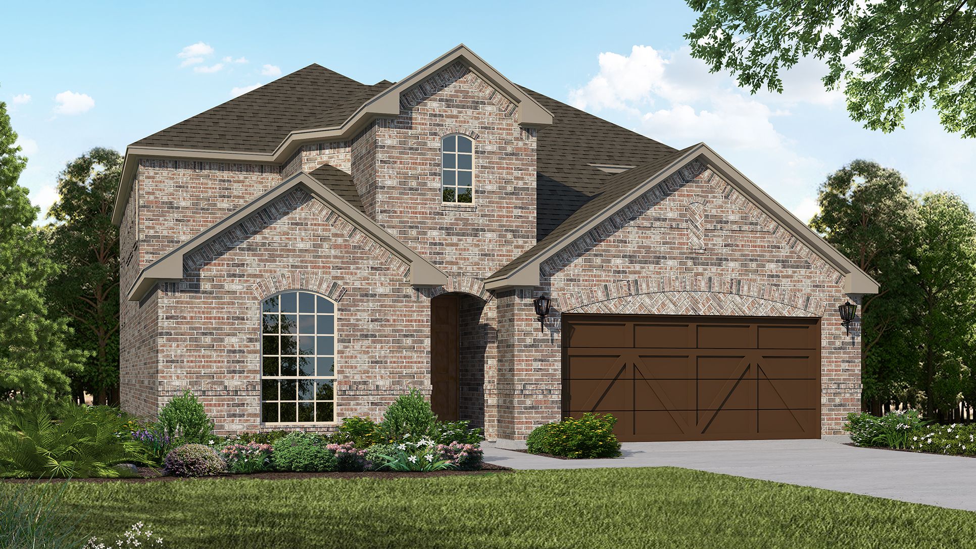 Exterior:Plan 1527 Elevation A by American Legend Homes