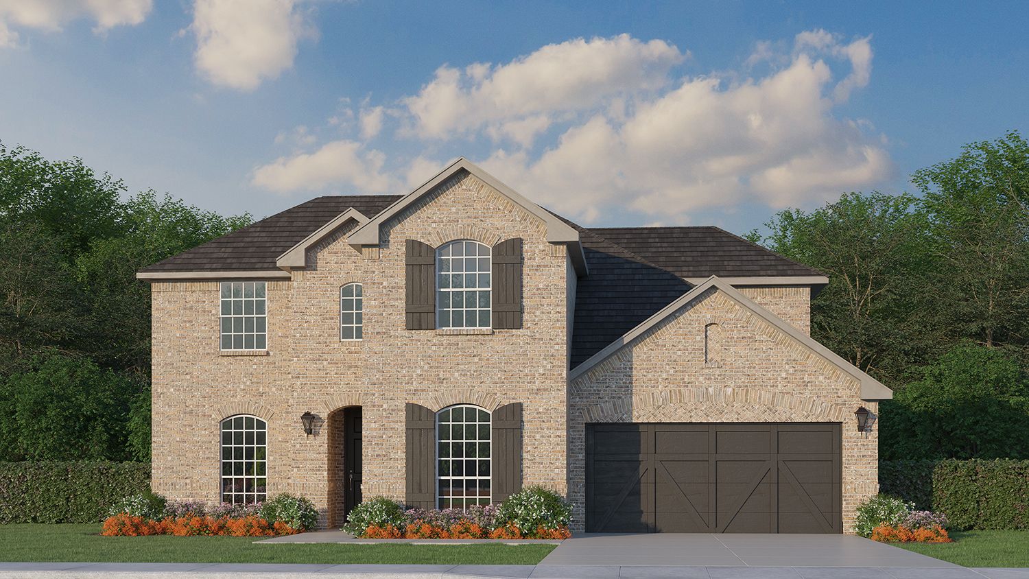 Exterior:Plan 1689 Elevation A by American Legend Homes