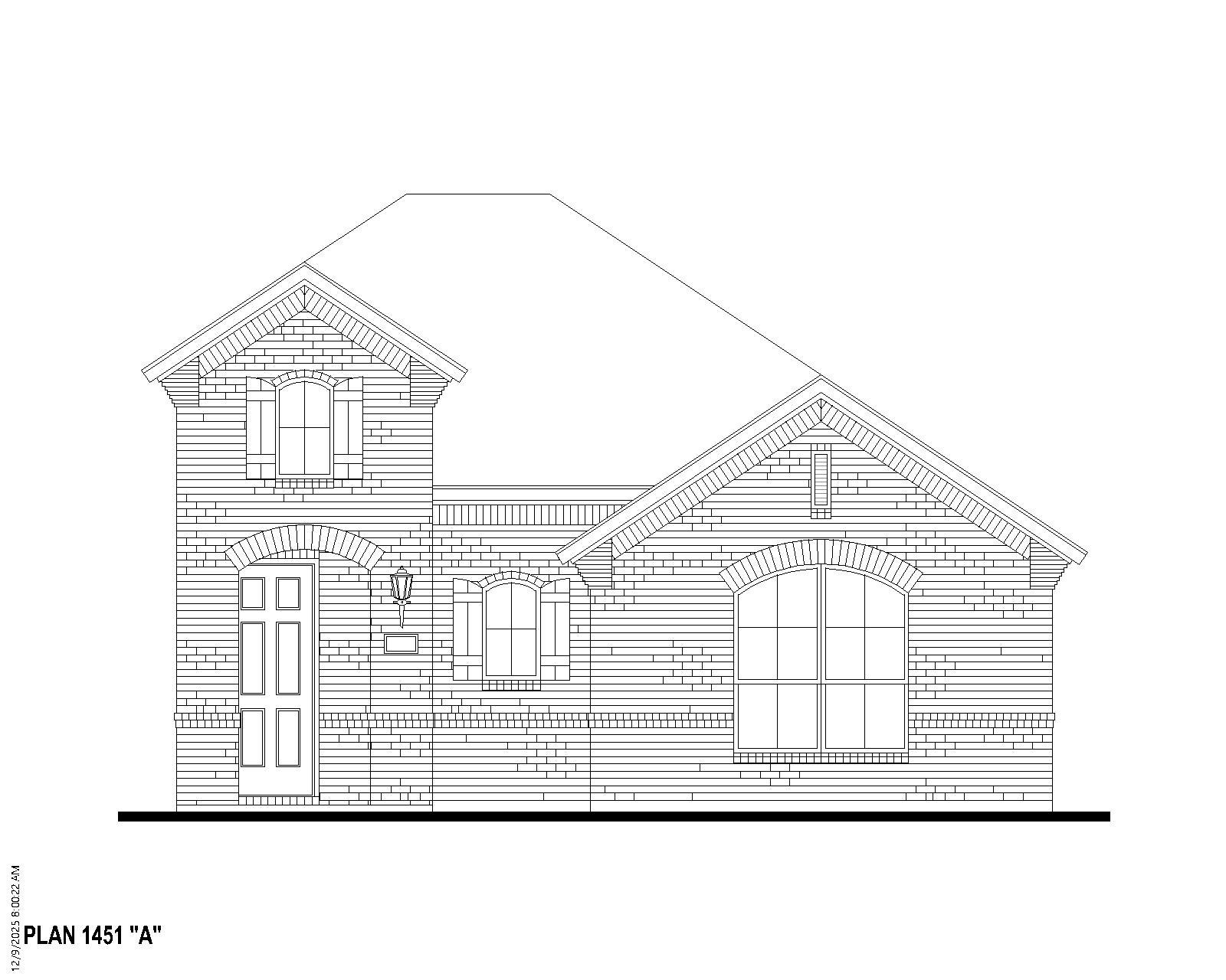 Exterior:Plan 1451 Elevation A