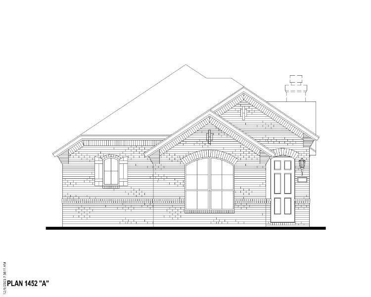 Exterior:Plan 1452 Elevation A