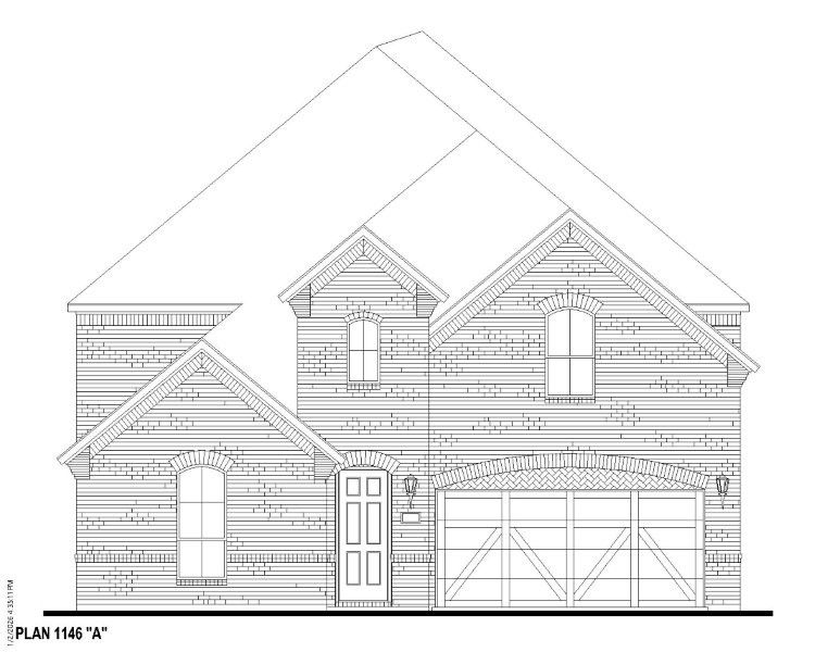Exterior:Plan 1146 Elevation A