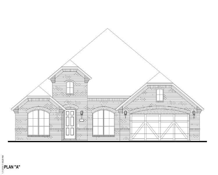 Exterior:Plan 1659 Elevation A