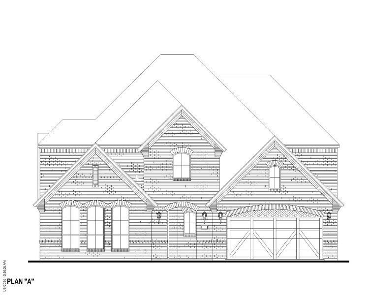 Exterior:Plan 1634 Elevation A