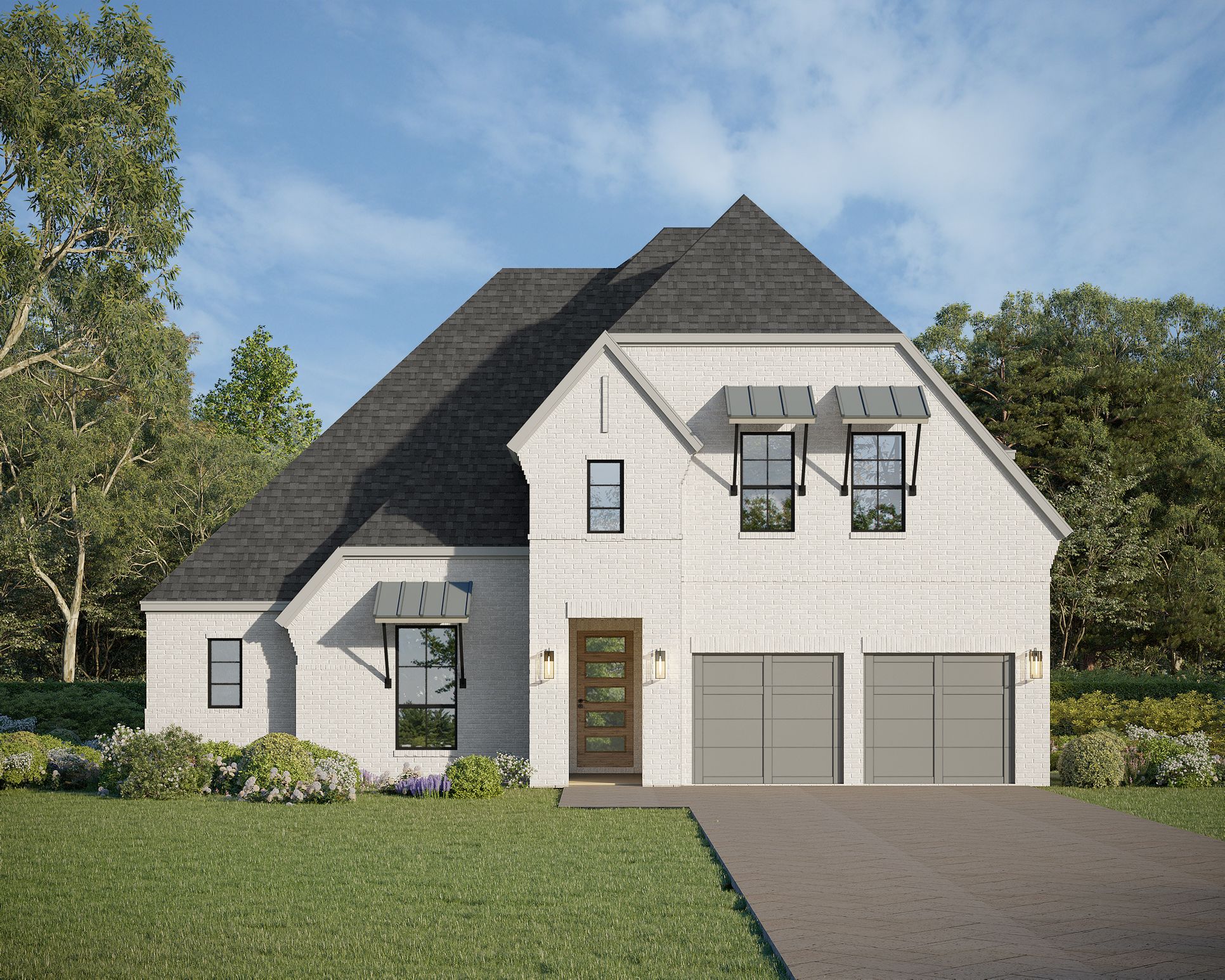 Exterior:Plan 1632 Elevation H