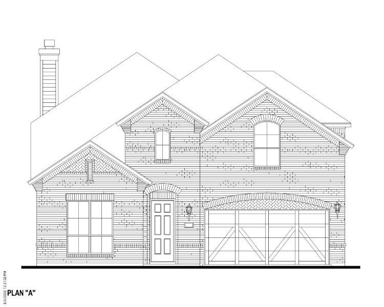 Exterior:Plan 1136 Elevation A