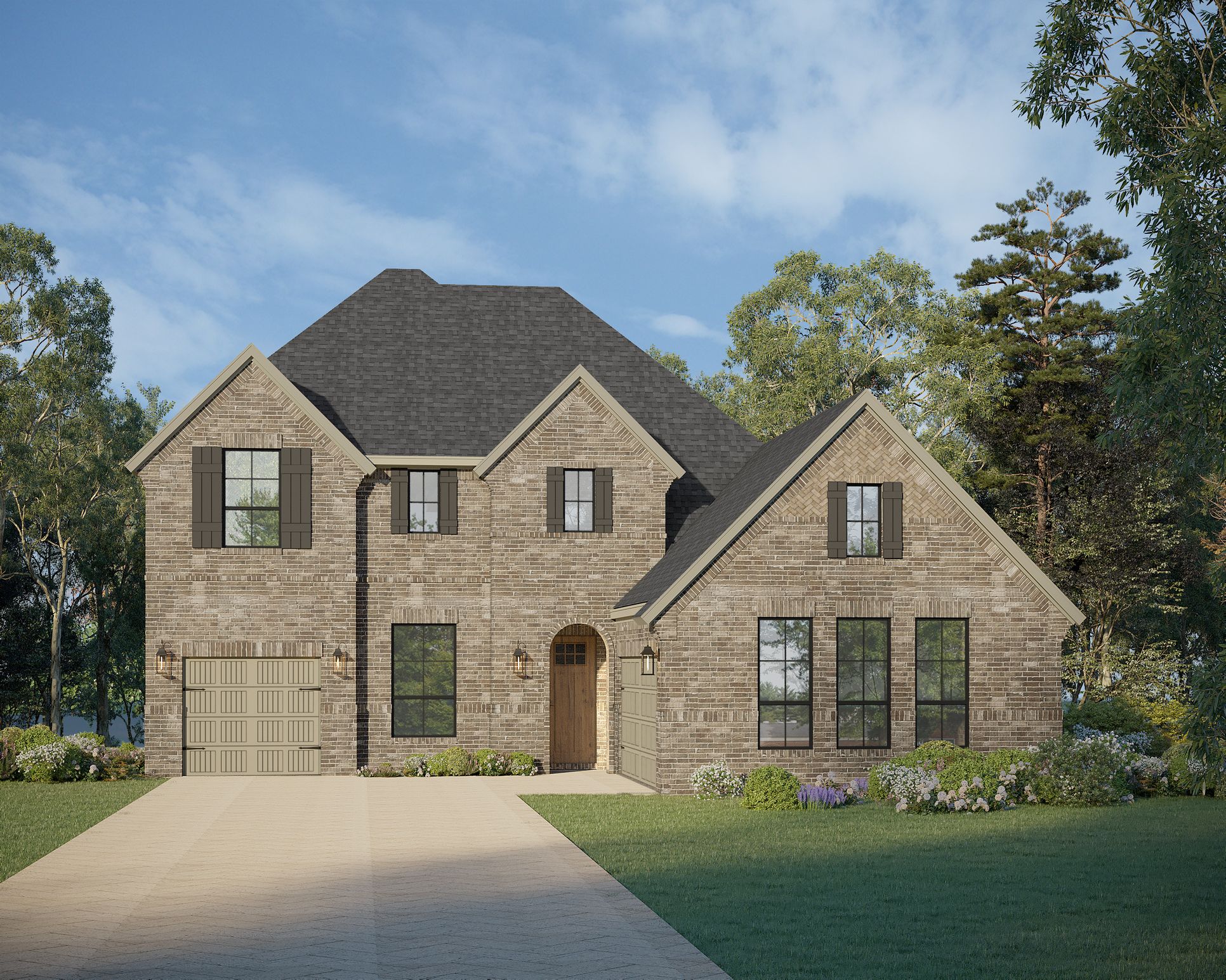 Exterior:Plan 1647 Elevation E