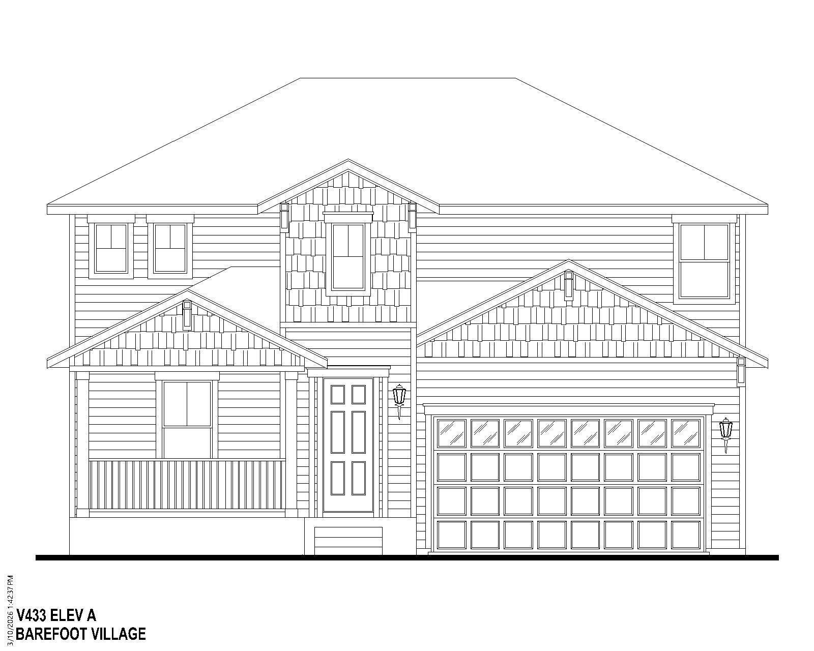 Exterior:Plan V433 BV Elevation A