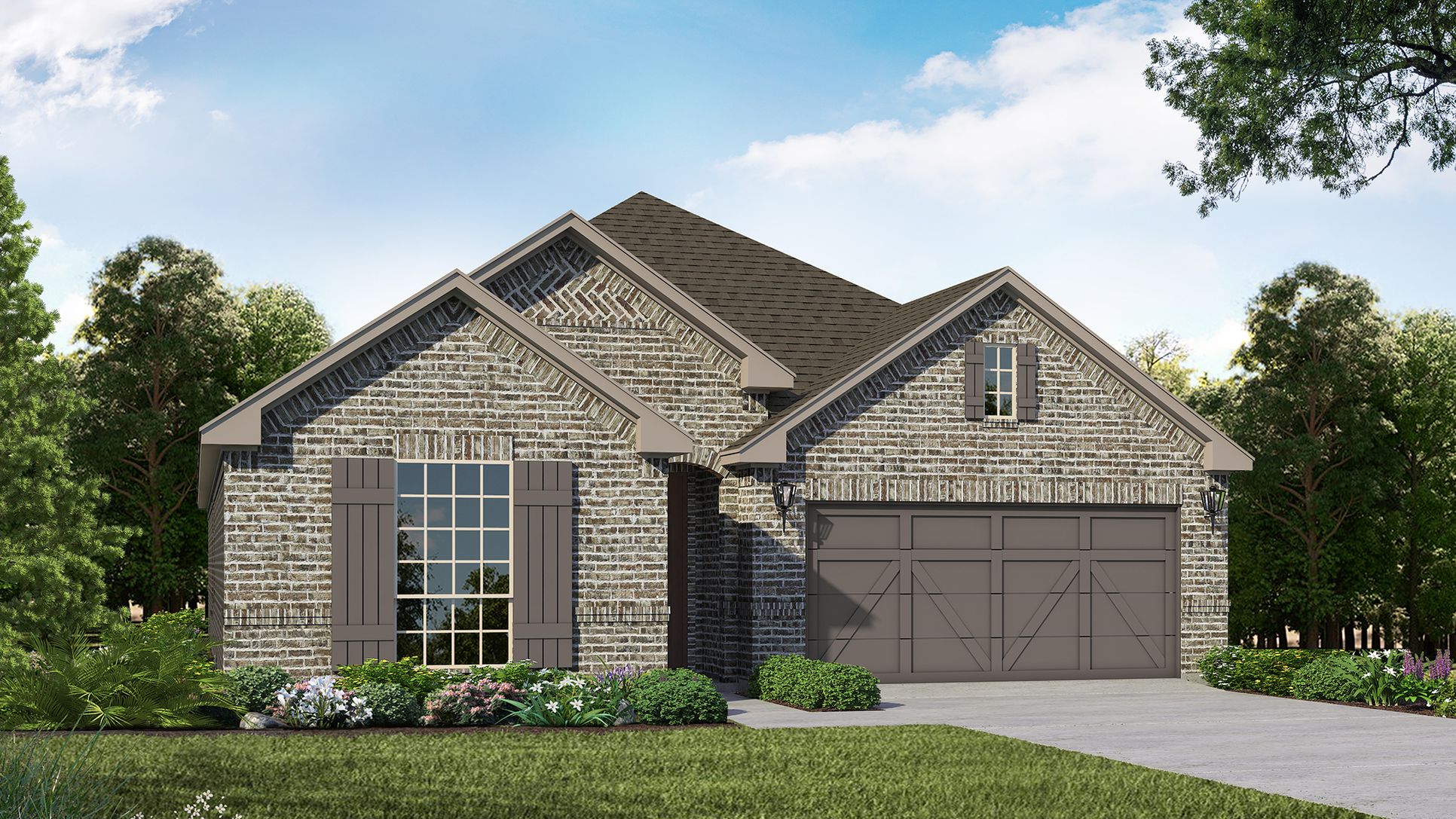 Exterior:Plan 1521 Elevation A by American Legend Homes
