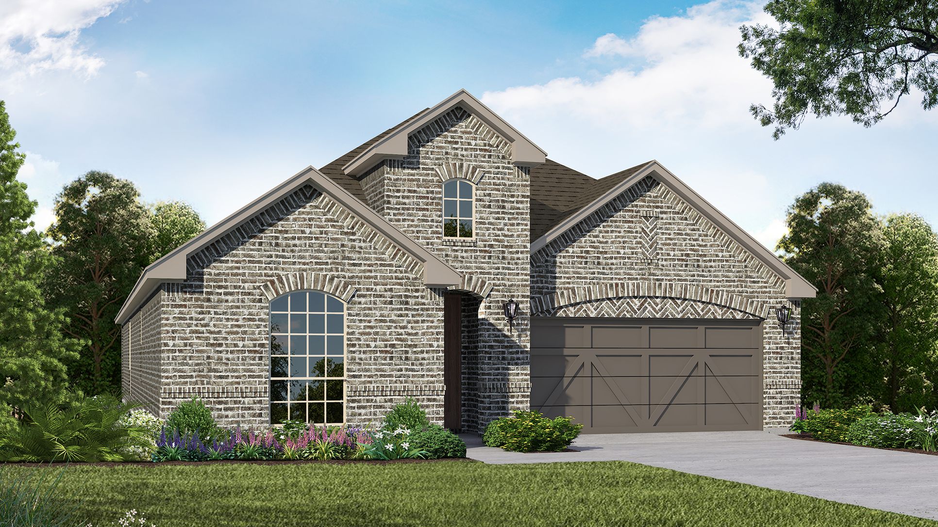 Exterior:Plan 1529 Elevation A by American Legend Homes