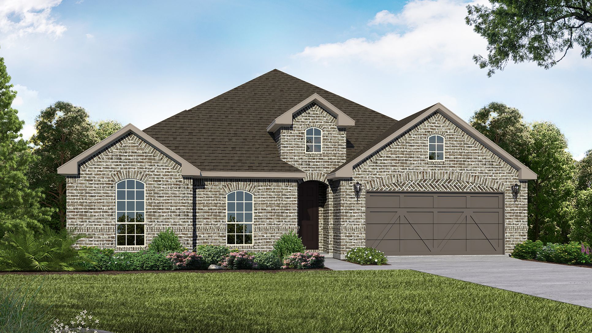 Exterior:Plan 1683 Elevation A by American Legend Homes