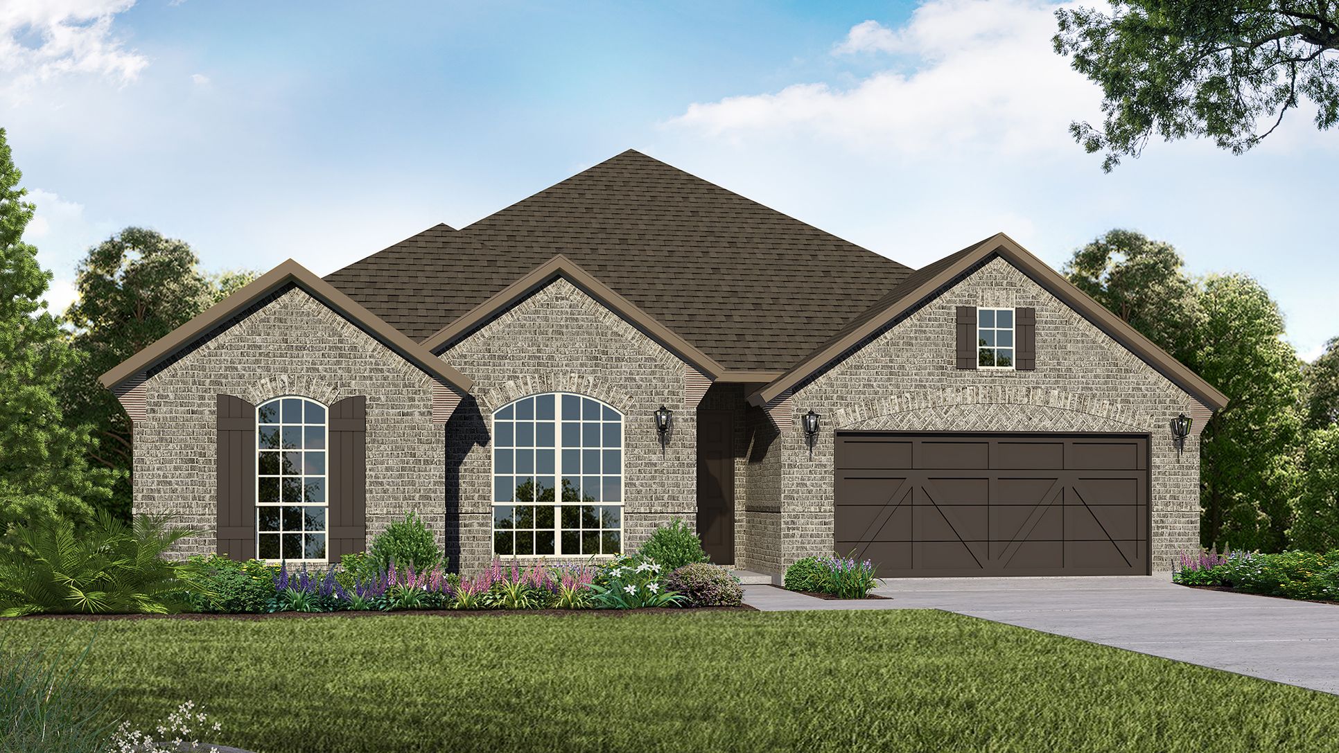 Exterior:Plan 1685 Elevation A by American Legend Homes