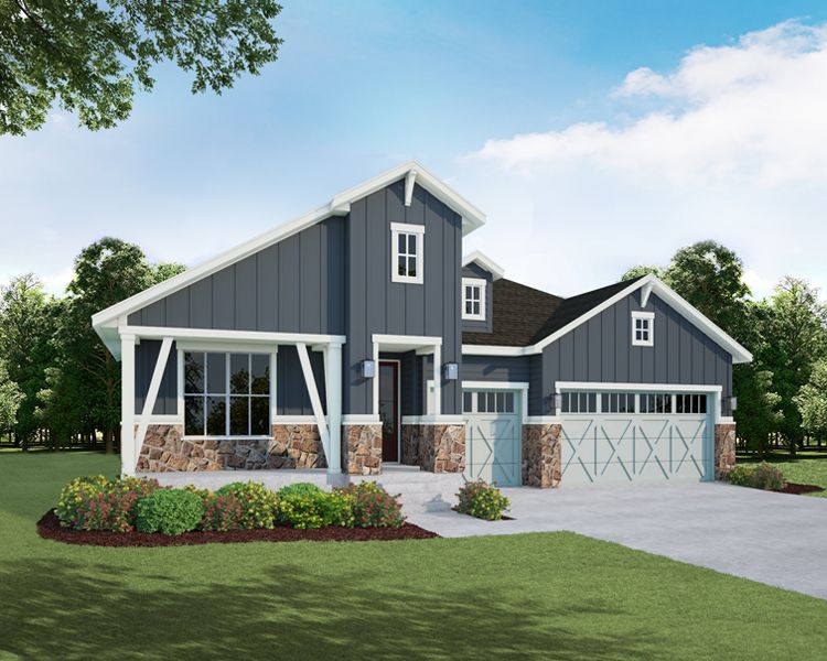 Exterior:Plan C553 Elevation A