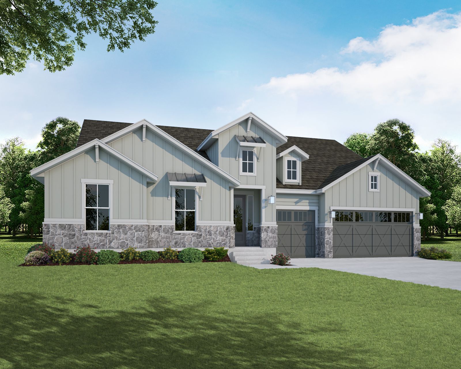 Exterior:Plan C654 Elevation A
